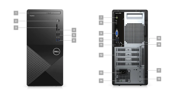 DELL VOSTRO INTEL CORE i5 11TH GEN FULL SET DESKTOP - Image 2